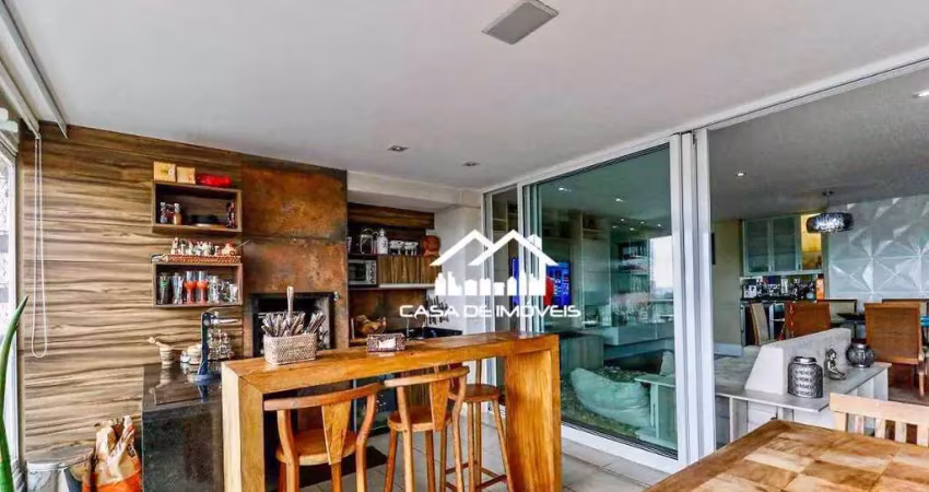 Vende ou aluga apartamento mobiliado com 180m², 3 suítes, varanda gourmet, lazer completo, no campo belo.