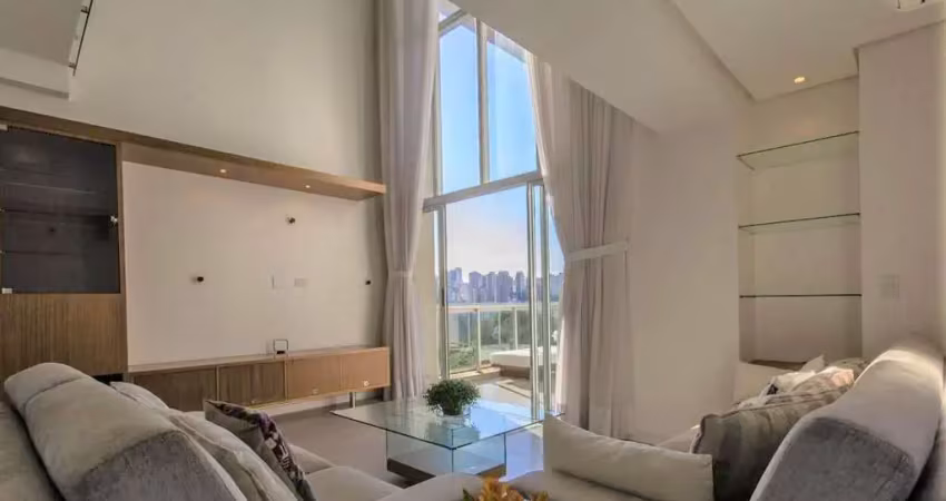 Aluga apartamento mobiliado com 97m², 2 vagas, lazer com parque privativo, no panamby