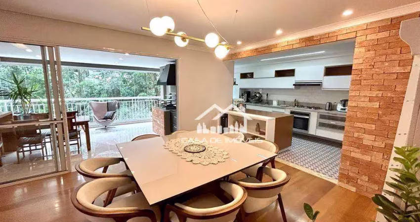 Vende ou aluga apartamento mobiliado na vila andrade, com 168m², 3 suítes e lazer clube.