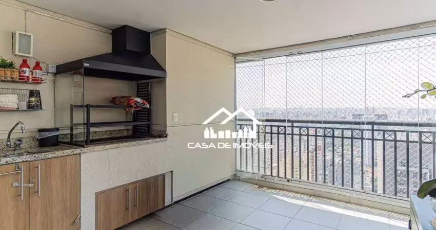 Vende apartamento com 178m², 4 dormitórios, 3 vagas, varanda gourmet e lazer, no brooklin