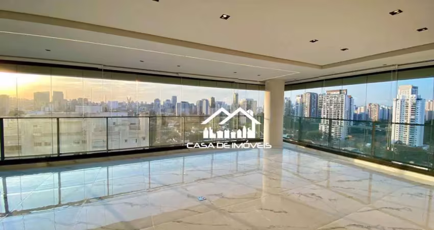 Vende ou aluga, apartamento com 3 suítes, varanda gourmet, elevador privativo, ar condicionado, lazer completo, no brooklin
