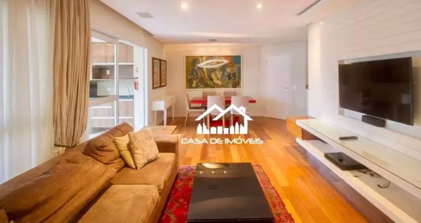 Aluga apartamento com 3 suítes, varanda gourmet, mobiliado, lazer completo, no brooklin.