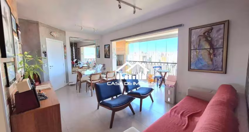 Aluga apartamento mobiliado, com 86m², 2 dormitórios e 2 vagas, no jardim londrina