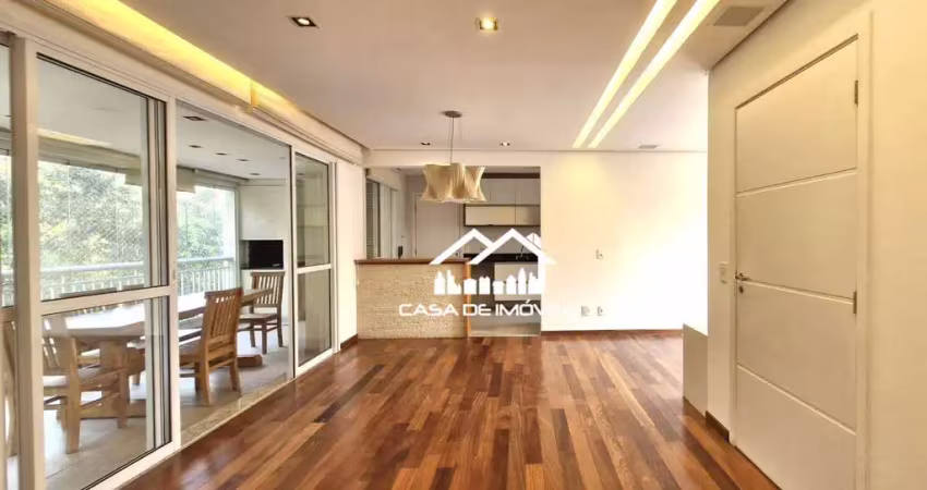 Apartamento para locação de 138m², com 3 suítes e 2 vagas, na vila andrade.