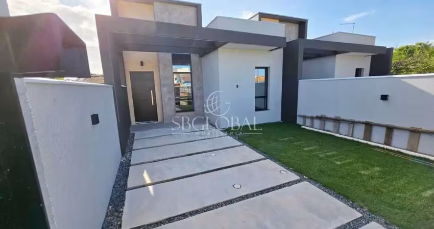 Casa nova com 03 dormitórios e acabamentos de alto padrão em itapoá/sc