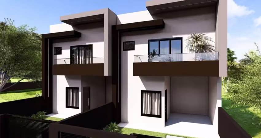 Sobrado com 124m² de área construida no balneário cambiju á 340 metros da praia em itapoá-sc
