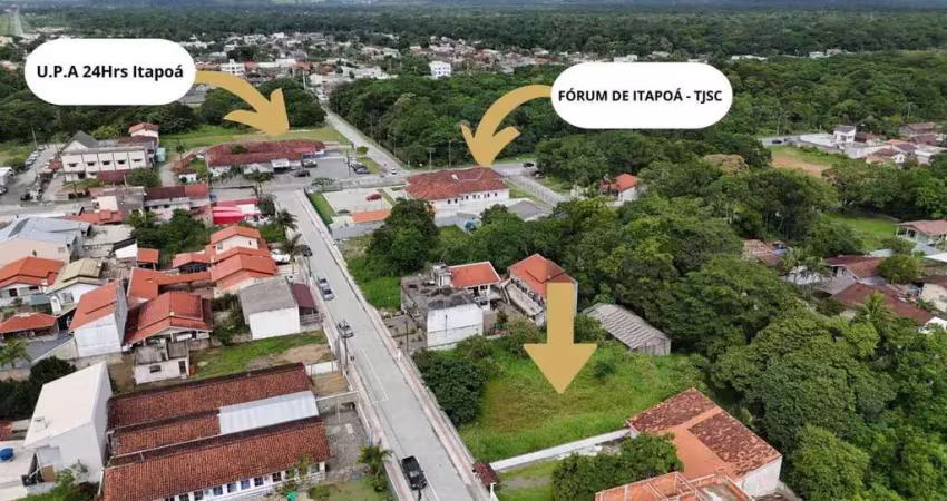 Dois terrenos juntos com 900m² em ótima localização na região central em itapoá/sc!