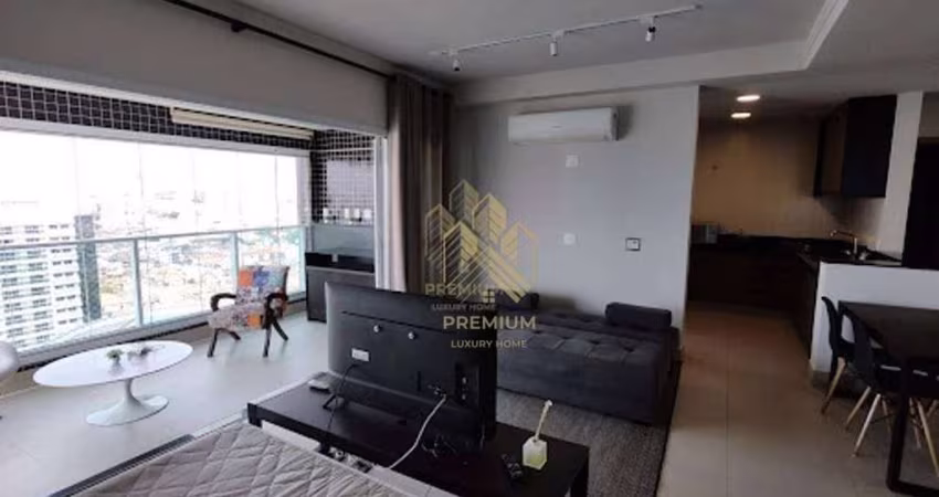 Apartamento com 1 dormitório para alugar, 55 m² por R$ 5.080,00/mês - Jardim Anália Franco - São Paulo/SP