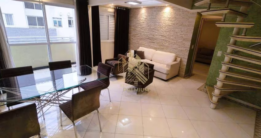 Cobertura com 3 dormitórios para alugar, 120 m² por R$ 6.110,00/mês - Tatuapé - São Paulo/SP