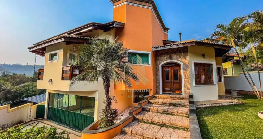 Casa com 5 dormitórios à venda, 418 m² por r$ 2.700.000,00 - jardim flamboyant-b - atibaia/sp