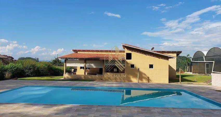 Chácara com 3 dormitórios à venda, 4000 m² por r$ 850.000,00 - alvorada - jarinu/sp