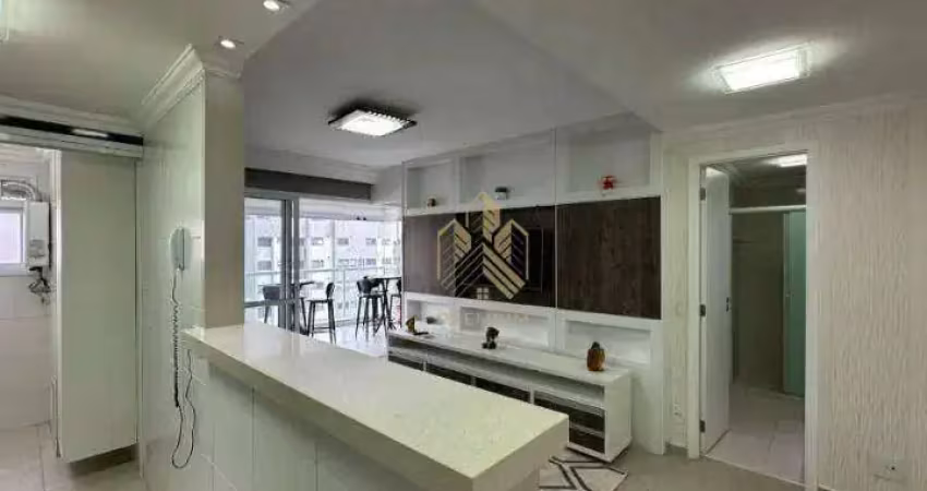 Apartamento com 1 dormitório para alugar, 52 m² por r$ 5.100,00/mês - jardim anália franco - são paulo/sp