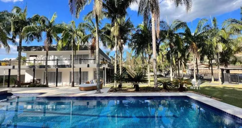 Casa com 4 dormitórios, 903 m² - venda por r$ 12.000.000,00 ou aluguel por r$ 30.000,00/mês - condomínio flamboyant - atibaia/sp
