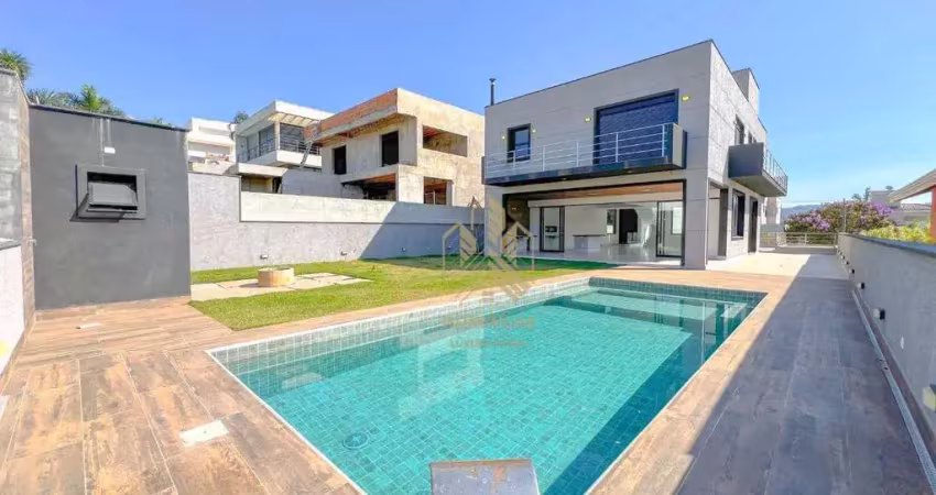 Casa com 3 dormitórios à venda, 330 m² por r$ 3.000.000,00 - condominio figueira garden - atibaia/sp