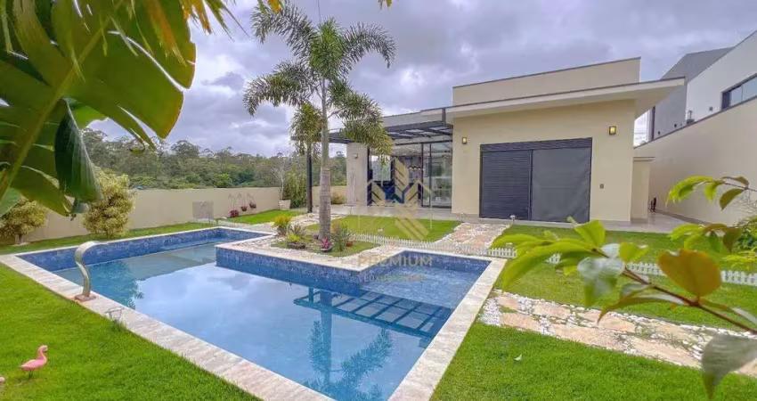 Casa com 3 dormitórios à venda, 280 m² por r$ 3.200.000,00 - condominio figueira garden - atibaia/sp