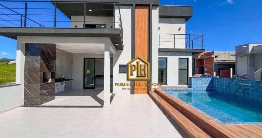 Casa de esquina à venda – condomínio portal lamis – atibaia/sp | 284 m² construídos | 4 suítes | vista permanente para as montanhas