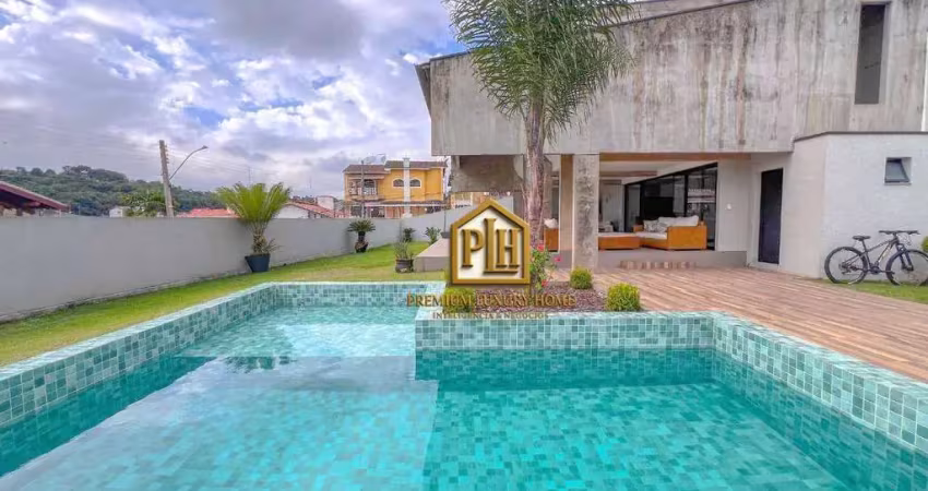Casa com 3 suítes , 600 m² - venda por r$ 3.600.000 ou aluguel por r$ 17.800/mês - vila thais - atibaia/sp