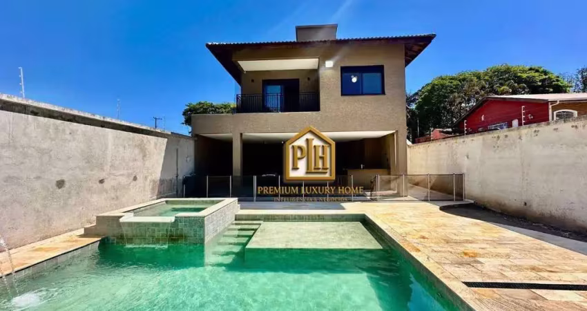 Casa com 3 dormitórios à venda, 450 m² por r$ 2.200.000,00 - vila santista - atibaia/sp