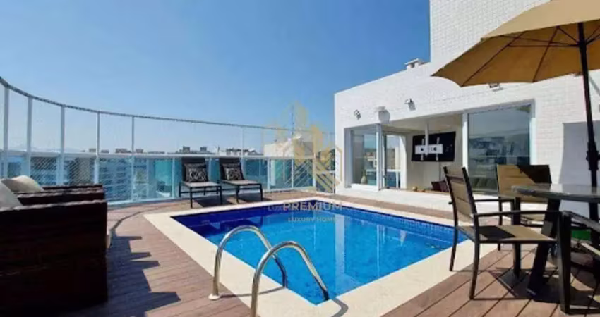 Cobertura com 4 dormitórios à venda, 250 m² por r$ 6.000.000,00 - riviera de são lourenço - bertioga/sp