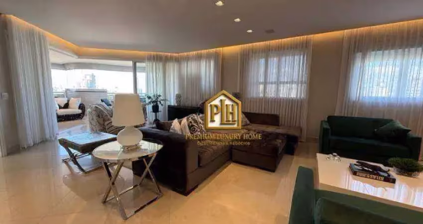 Apartamento com 3 dormitórios à venda, 202 m² por r$ 3.150.000,00 - jardim anália franco - são paulo/sp