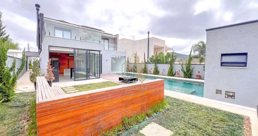 Casa com 4 dormitórios à venda, 405 m² por r$ 4.950.000,00 - condominio figueira garden - atibaia/sp