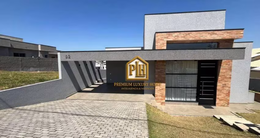 Linda casa térrea com vista para as montanhas – condomínio fechado em atibaia/sp