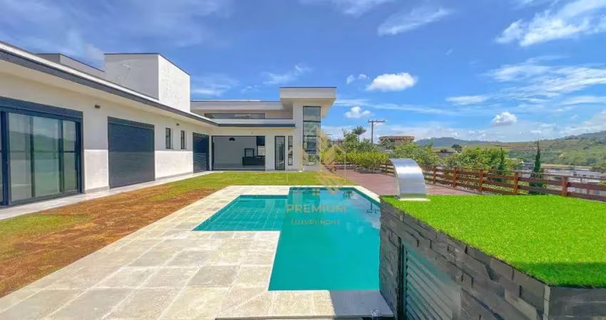 Casa térrea de alto padrão à venda e locação no condomínio figueira garden – atibaia/sp
