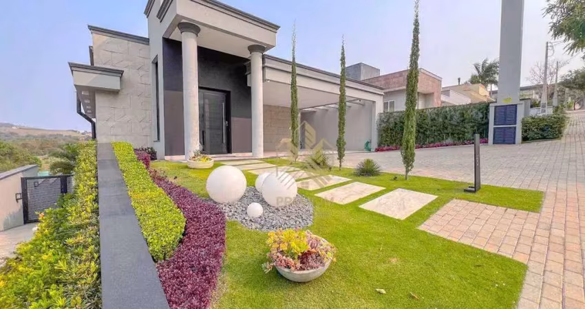 Casa com 3 dormitórios à venda, 343 m² por r$ 3.800.000,00 - condominio figueira garden - atibaia/sp