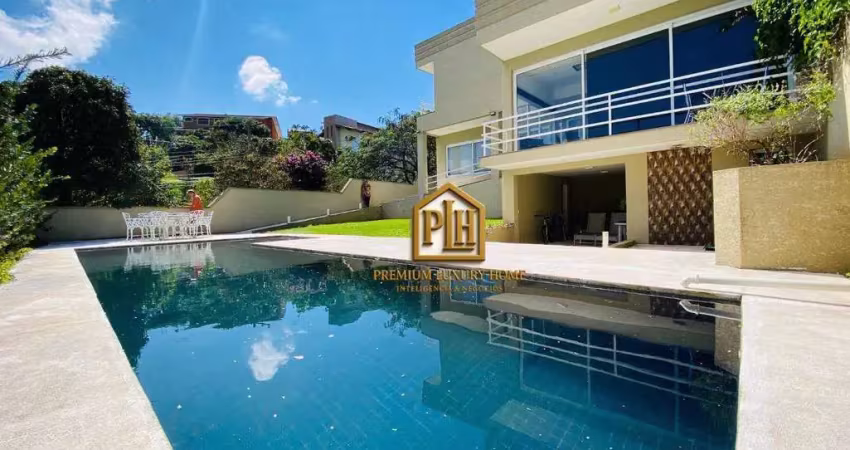 Exclusivo! casa de alto padrão à venda em atibaia – condomínio parque arco íris
