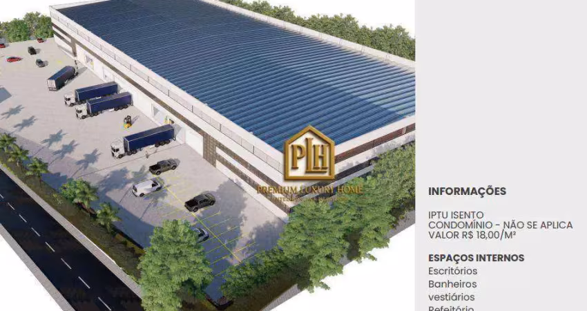 Galpão para alugar, 9040 m² por r$ 36.000,00/mês - rio abaixo - atibaia/sp