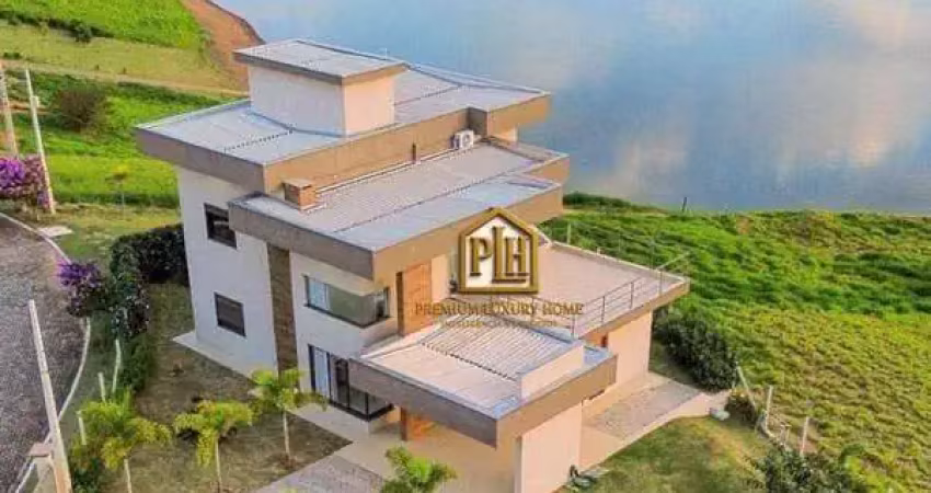 Casa de alto padrão à venda na represa do jaguari – condomínio fechado com vista panorâmica
