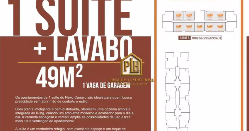 Apartamento com 1 dormitório à venda, 49 m² por r$ 445.650,00 - jardim terceiro centenário - atibaia/sp