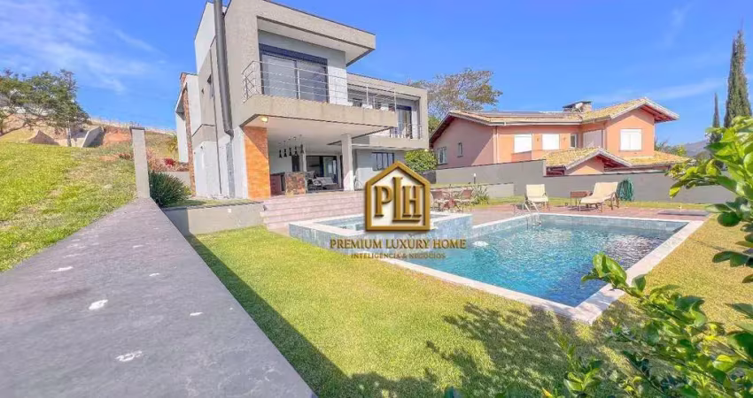 Casa com 4 dormitórios à venda, 388 m² por r$ 4.500.000,00 - condominio porto atibaia - atibaia/sp