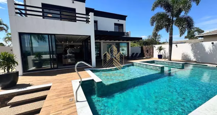 Sobrado com 4 dormitórios à venda, 365 m² por r$ 3.650.000,00 - condomínio residencial shamballa iii - atibaia/sp