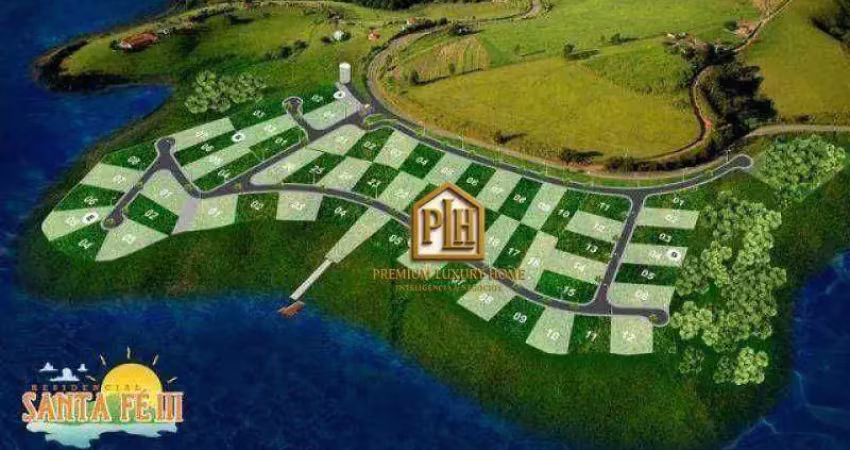 Terreno pé na agua em joanópolis à venda, 1006 m² por r$ 990.000 - zona rural - joanópolis/sp