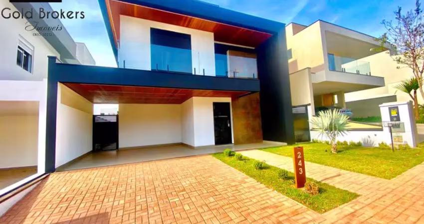 Casa nova de 279 m² de área construída com 3 suítes no condomínio brisas jundiaí no jardim das samambaias em jundiaí sp