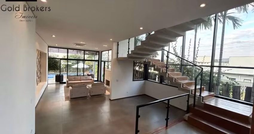 Casa com 420 m² de área construída com 3 suítes,  no condomínio reserva da serra em jundiaí - sp