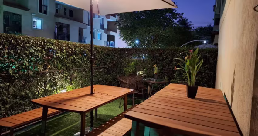 Apartamento garden duplex 03 quartos - na taquara - condomínio vila bela