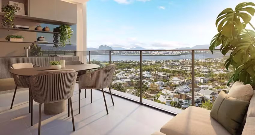 Apartamento com 02 suítes na barra da tijuca debruçado ao campo de golfe