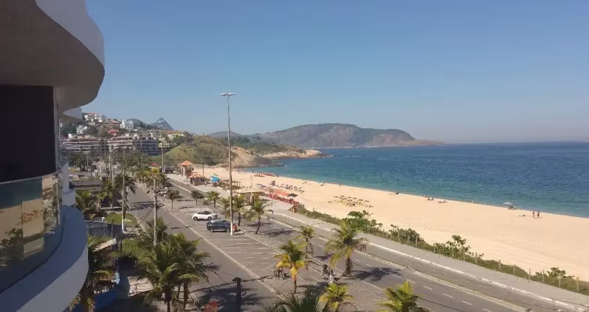 3 suítes com vista mar com varanda gourmet e 2 vagas de garagem
