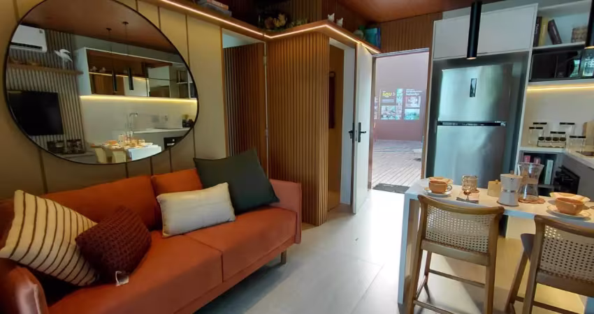 Lindo apartamento de 2 quartos com suíte e lavabo com vista mar