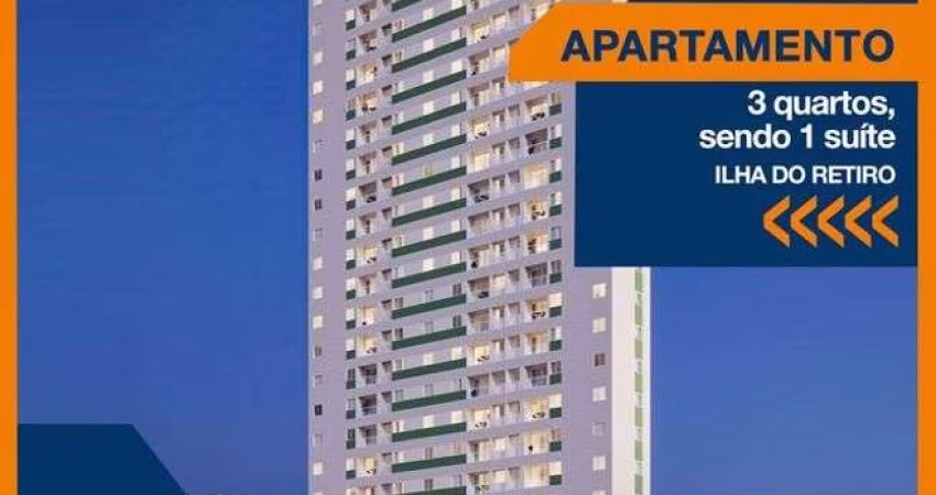 TFS - Lançamento na Ilha do Retiro | 3 quartos | 67m² | Lazer completo (Varandas da Ilha)