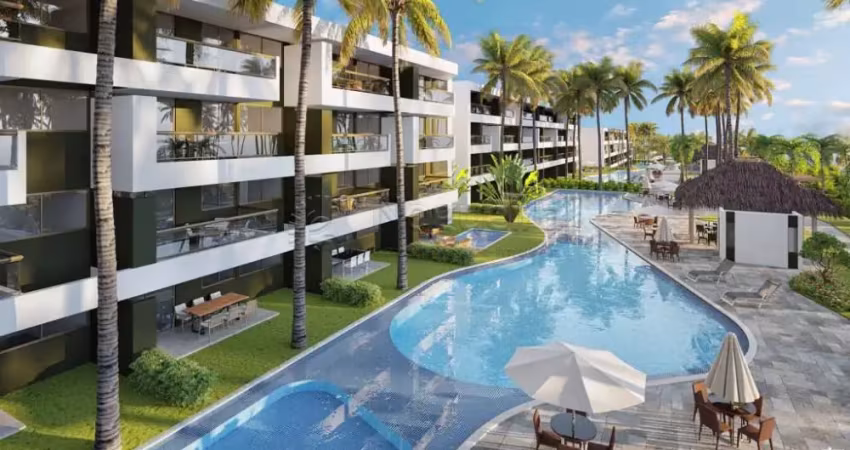 Excelente apartamento de 2 quartos, varanda localizado na praia dos Carneiros. Não Perca!!