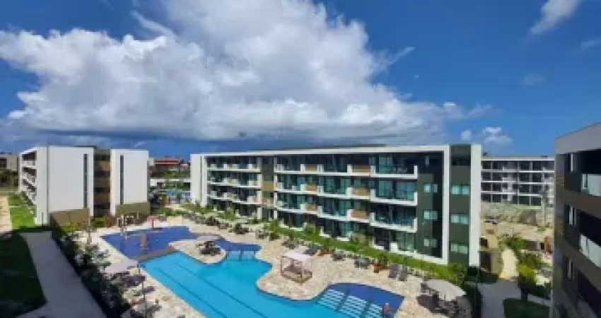Muro Alto: 2 quartos, varanda, totalmente mobiliado e  lazer completo para família.