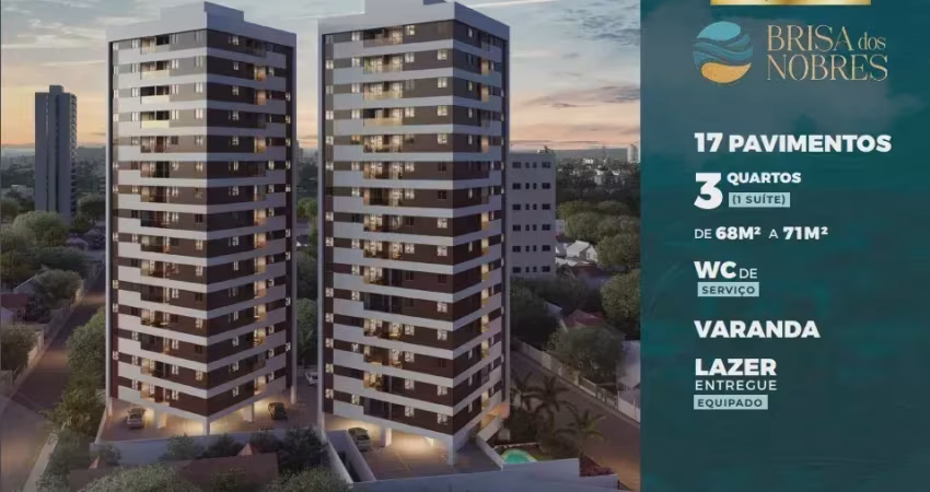 Brisa dos Nobres | Entrega Ago/2026 | Cordeiro | 71m² | 3 Quartos (2 suítes) | Lazer