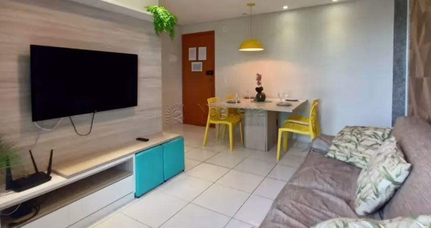 Excelente apartamento totalmente mobiliado localizado em Muro Alto, com 67,14m² de área útil.