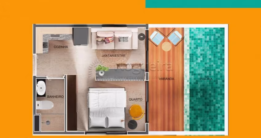 Apartamento com 1 quarto à venda na Avenida Portuaria, 126, Porto de Galinhas, Ipojuca