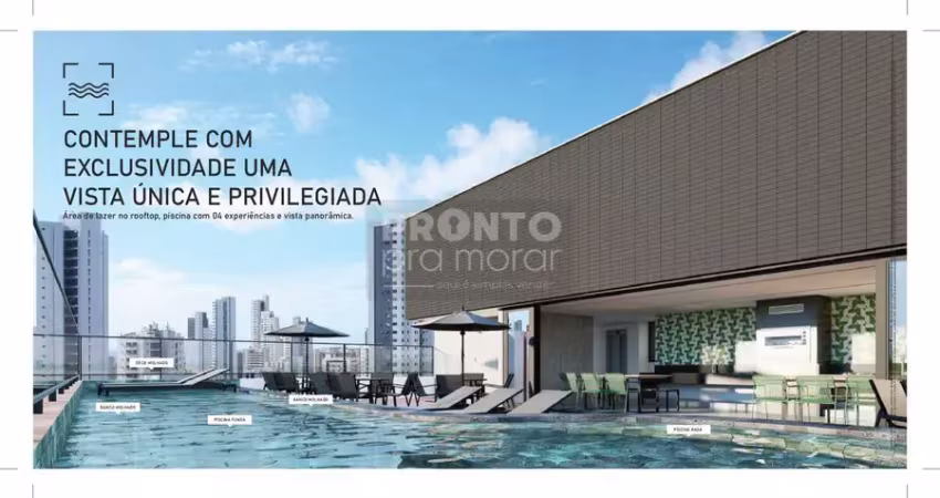 Flat com excelente localização em boa viagem, com 23,00m² de área construída.