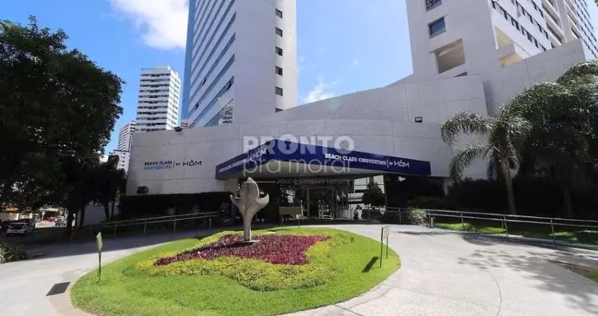 Excelente apartamento mobiliado localizado no bairro de boa viagem, com 32,97m² de área útil.
