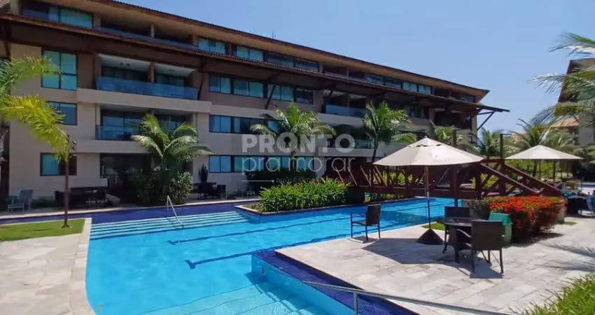 Excelente apartamento mobiliado localizado na praia de muro alto com 63,90m²